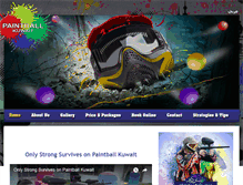 Tablet Screenshot of paintball-kuwait.com